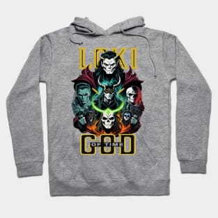 Skull Loki God of Time Hoodie